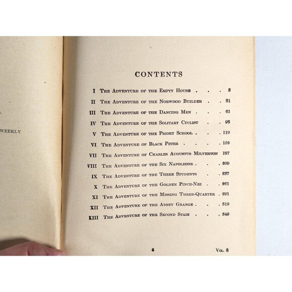 1905 A Conan Doyle The Return of Sherlock Holmes 1st Edition Hardcover fiction - Picture 4 of 10